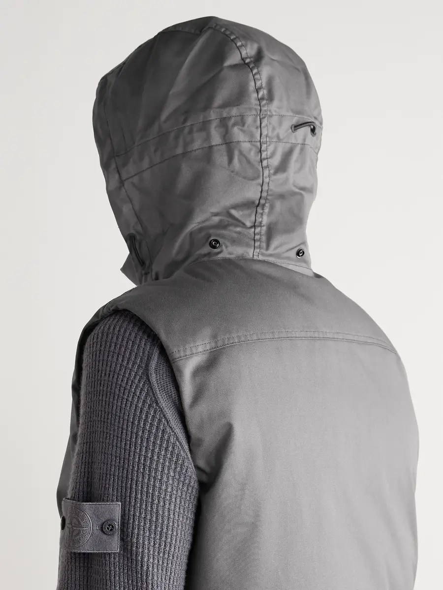 Stone Island GHOST Coated Virgin Wool-Twill Down Gilet - Men | Thumbnail 6 Stone Island GHOST Coated Virgin Wool-Twill Down Gilet - Men | Thumbnail 6