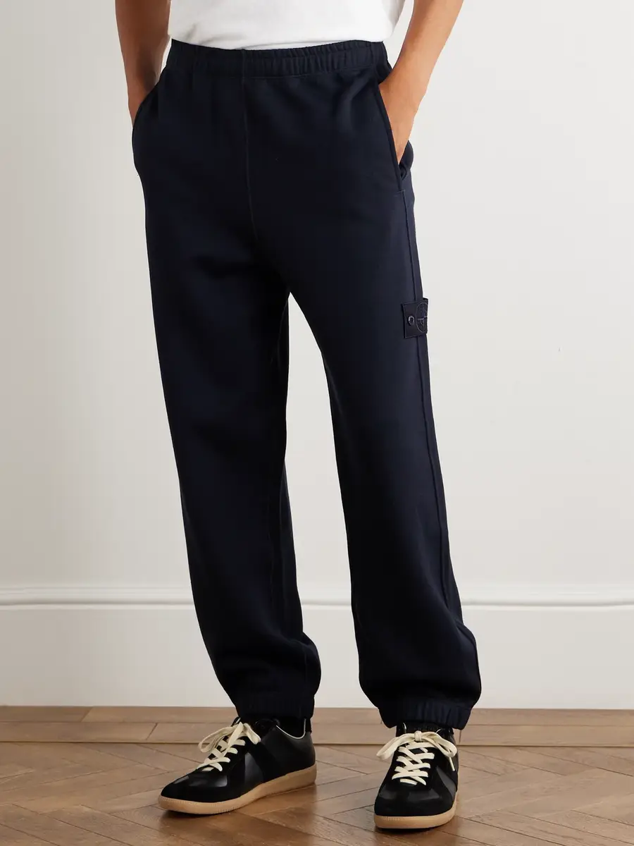 Stone Island STONE ISLAND GHOST Tapered Wool and Cotton-Blend Jersey Sweatpants - Men | Thumbnail 3