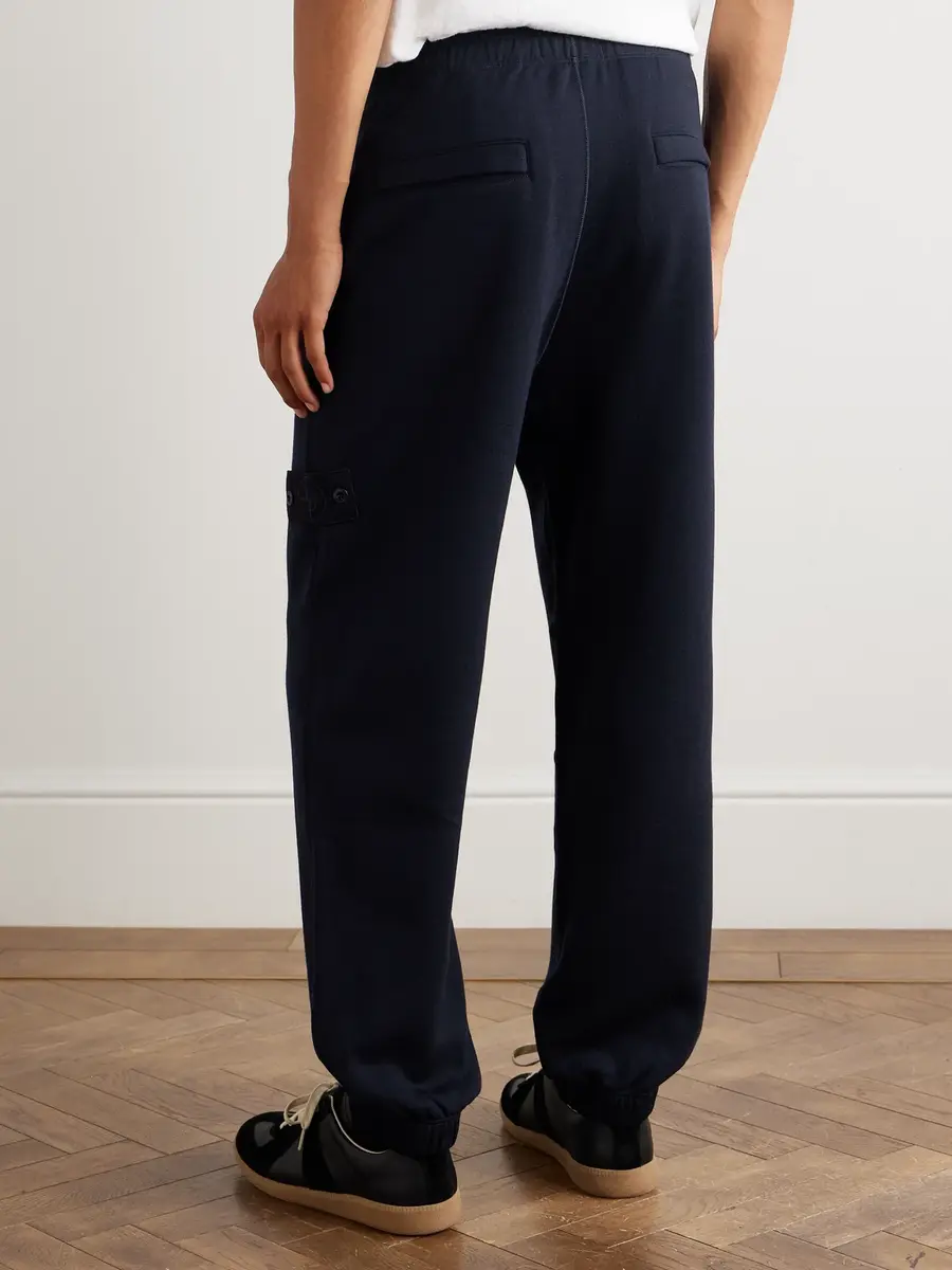 Stone Island STONE ISLAND GHOST Tapered Wool and Cotton-Blend Jersey Sweatpants - Men | Thumbnail 4