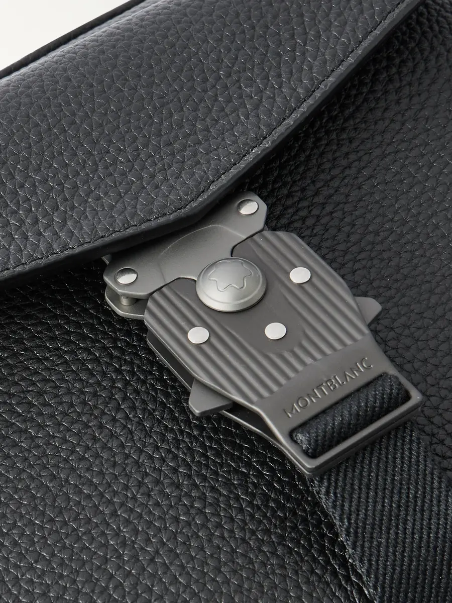 Montblanc MLock 4810 Full-Grain Leather Messenger Bag - Men | Thumbnail 4 Montblanc MLock 4810 Full-Grain Leather Messenger Bag - Men | Thumbnail 4