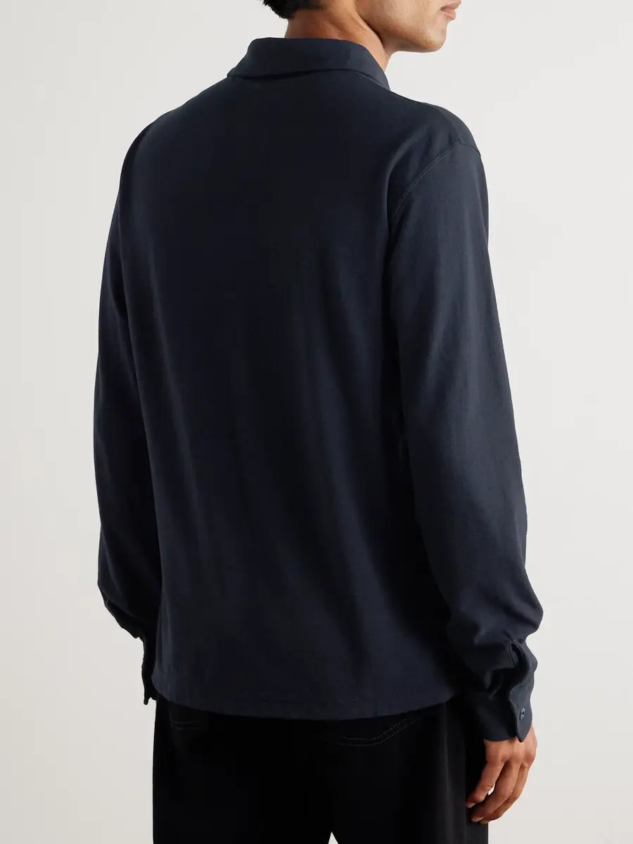 Stone Island GHOST Logo-Appliquéd Cotton-Jersey Polo Shirt - Men | Thumbnail 3 Stone Island GHOST Logo-Appliquéd Cotton-Jersey Polo Shirt - Men | Thumbnail 3