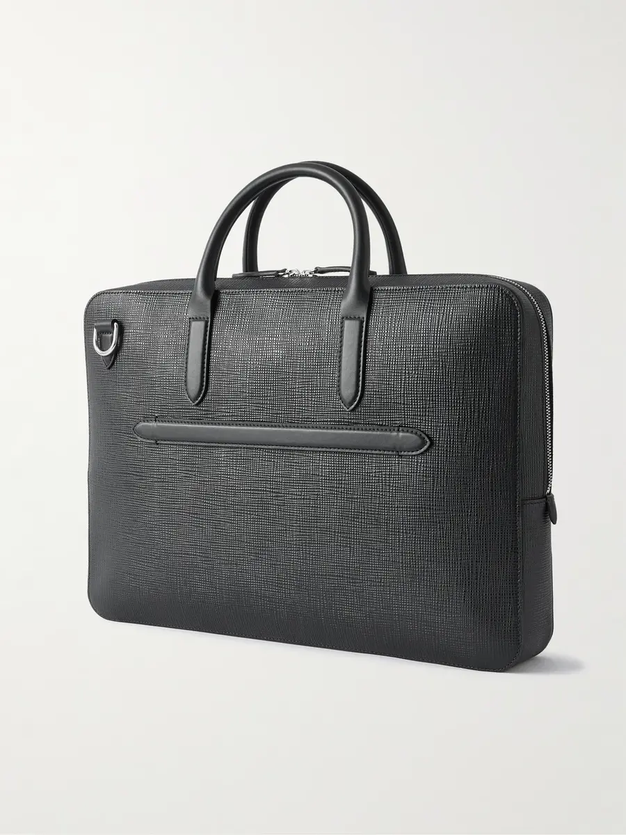 Smythson Panama Cross-Grain Leather Briefcase - Men | Thumbnail 3 Smythson Panama Cross-Grain Leather Briefcase - Men | Thumbnail 3