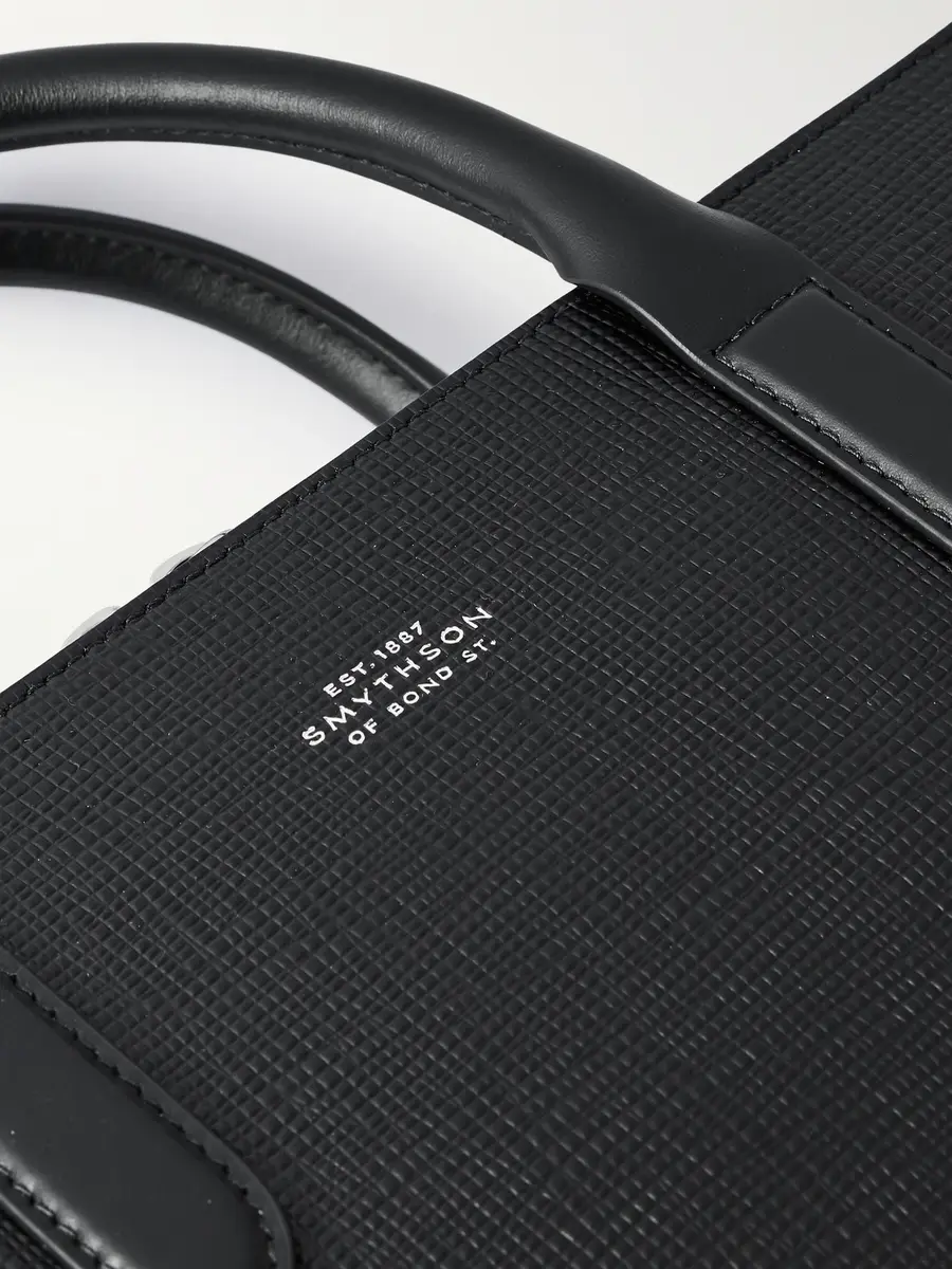Smythson Panama Cross-Grain Leather Briefcase - Men | Thumbnail 4 Smythson Panama Cross-Grain Leather Briefcase - Men | Thumbnail 4
