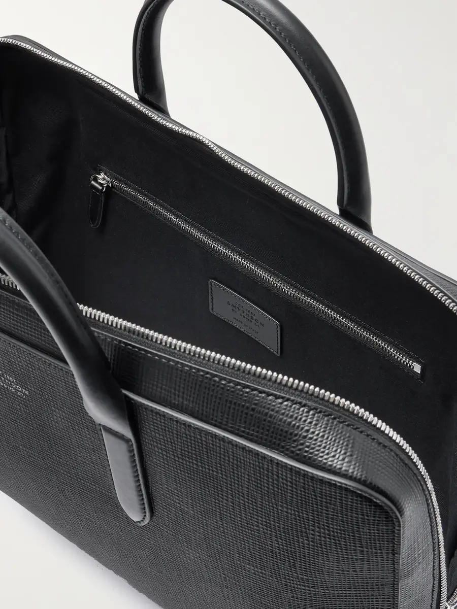 Smythson Panama Cross-Grain Leather Briefcase - Men | Thumbnail 5 Smythson Panama Cross-Grain Leather Briefcase - Men | Thumbnail 5
