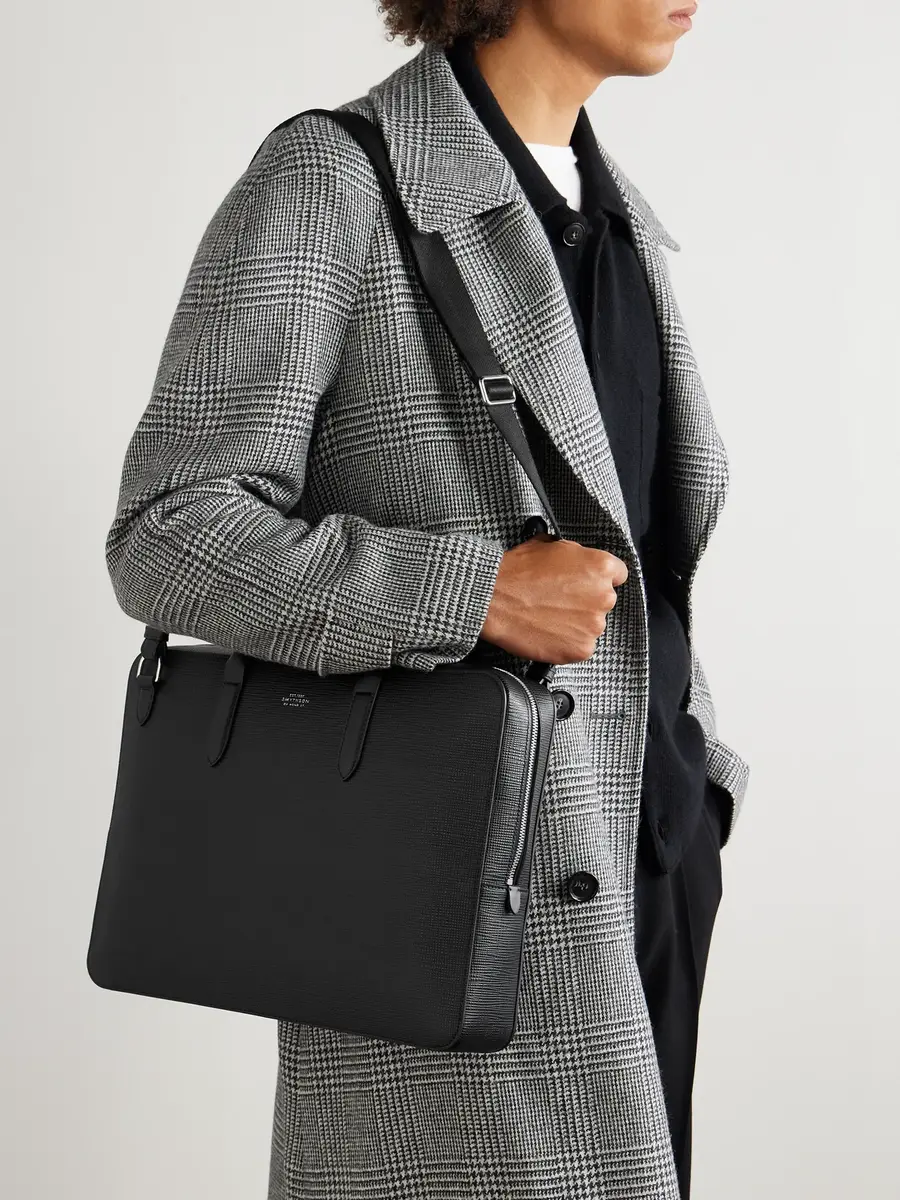 Smythson Panama Cross-Grain Leather Briefcase - Men | Thumbnail 6 Smythson Panama Cross-Grain Leather Briefcase - Men | Thumbnail 6