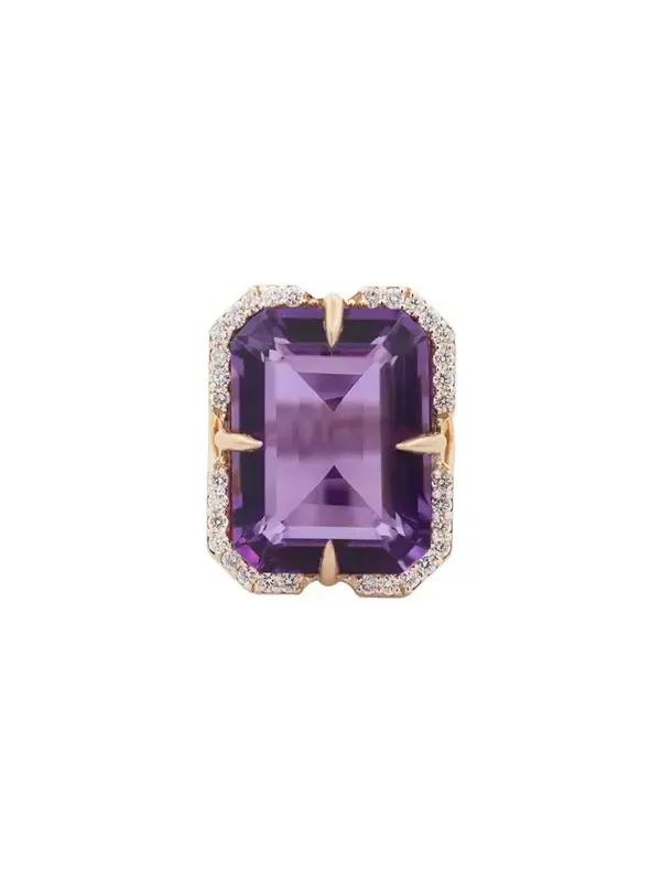 20.418ct Amethyst and diamond 18K Ring 20.418ct Amethyst and diamond 18K Ring
