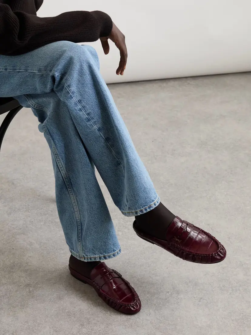 Saint Laurent Le Loafer Eel Slippers | Thumbnail 2 Saint Laurent Le Loafer Eel Slippers | Thumbnail 2
