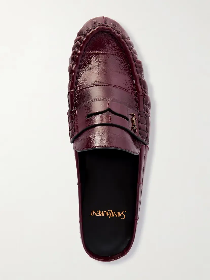 Saint Laurent Le Loafer Eel Slippers | Thumbnail 5 Saint Laurent Le Loafer Eel Slippers | Thumbnail 5