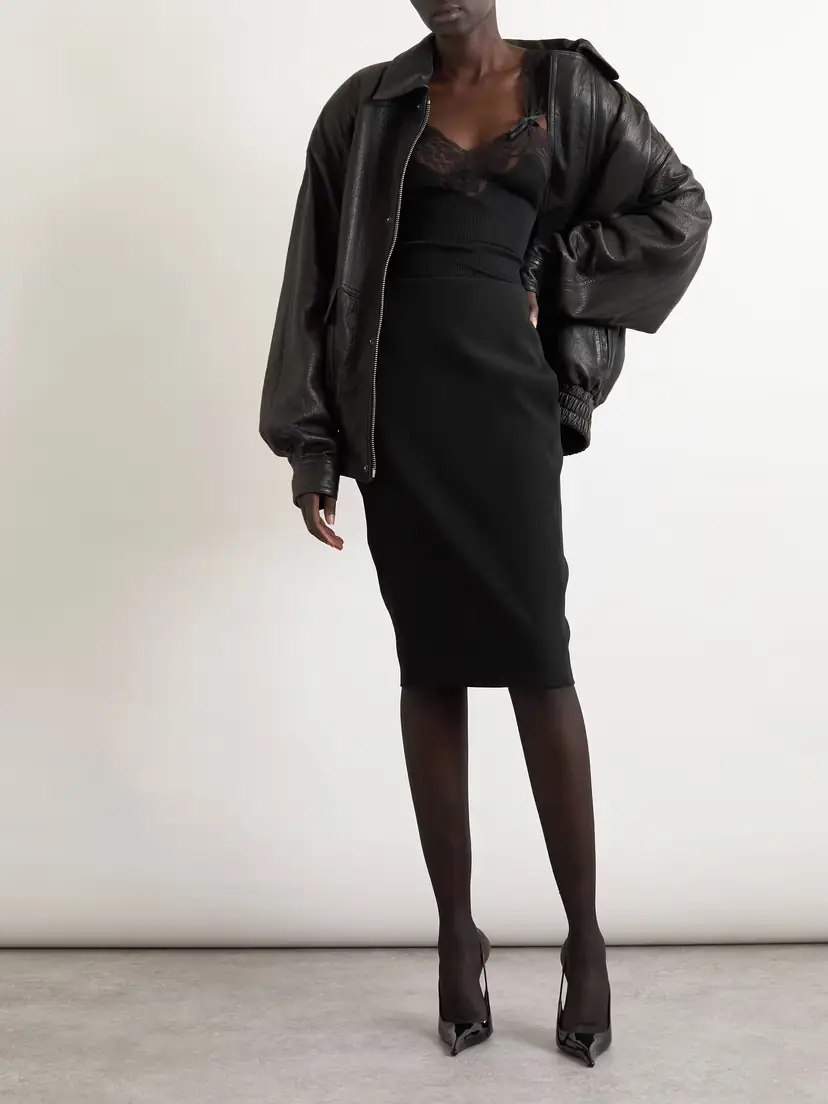 Saint Laurent Grain De Poudre Skirt | Thumbnail 2