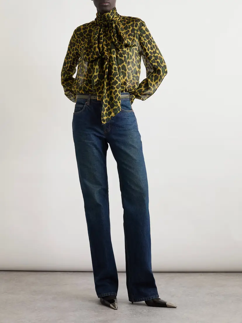 Saint Laurent Nico Mid-rise Straight-leg Jeans | Thumbnail 2