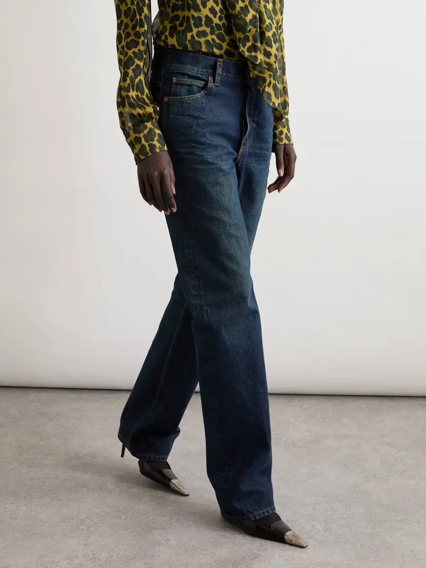 Saint Laurent Nico Mid-rise Straight-leg Jeans | Thumbnail 3
