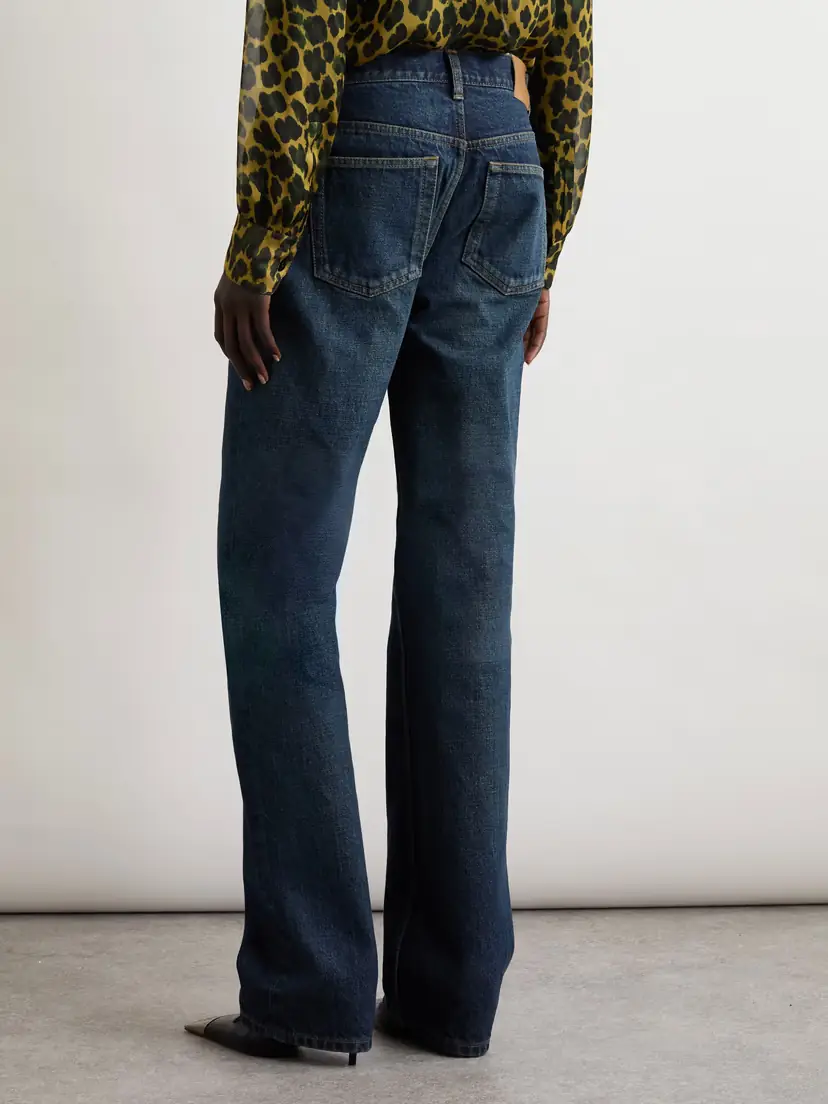 Saint Laurent Nico Mid-rise Straight-leg Jeans | Thumbnail 4