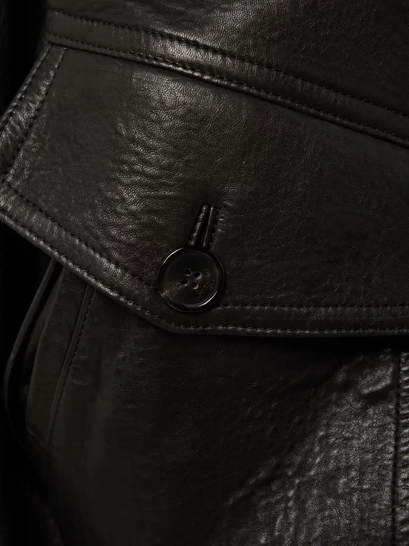 Saint Laurent Textured-leather Bomber Jacket | Thumbnail 6 Saint Laurent Textured-leather Bomber Jacket | Thumbnail 6