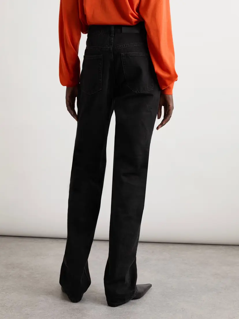 Saint Laurent Nico Mid-rise Straight-leg Jeans | Thumbnail 4 Saint Laurent Nico Mid-rise Straight-leg Jeans | Thumbnail 4