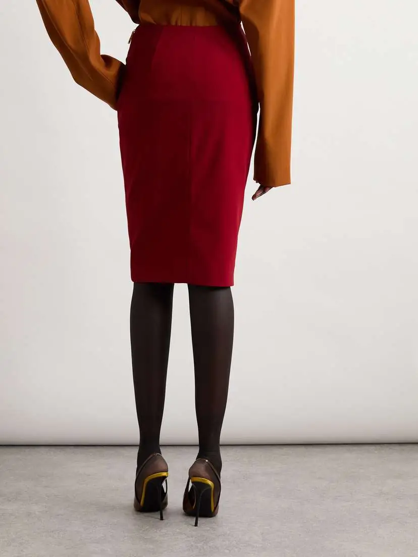 Saint Laurent Grain De Poudre Skirt | Thumbnail 3