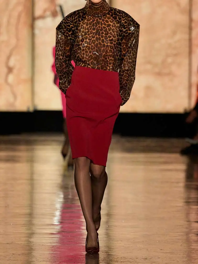 Saint Laurent Grain De Poudre Skirt | Thumbnail 4