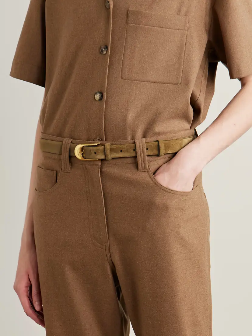 Khaite Dome Suede Belt | Thumbnail 2 Khaite Dome Suede Belt | Thumbnail 2