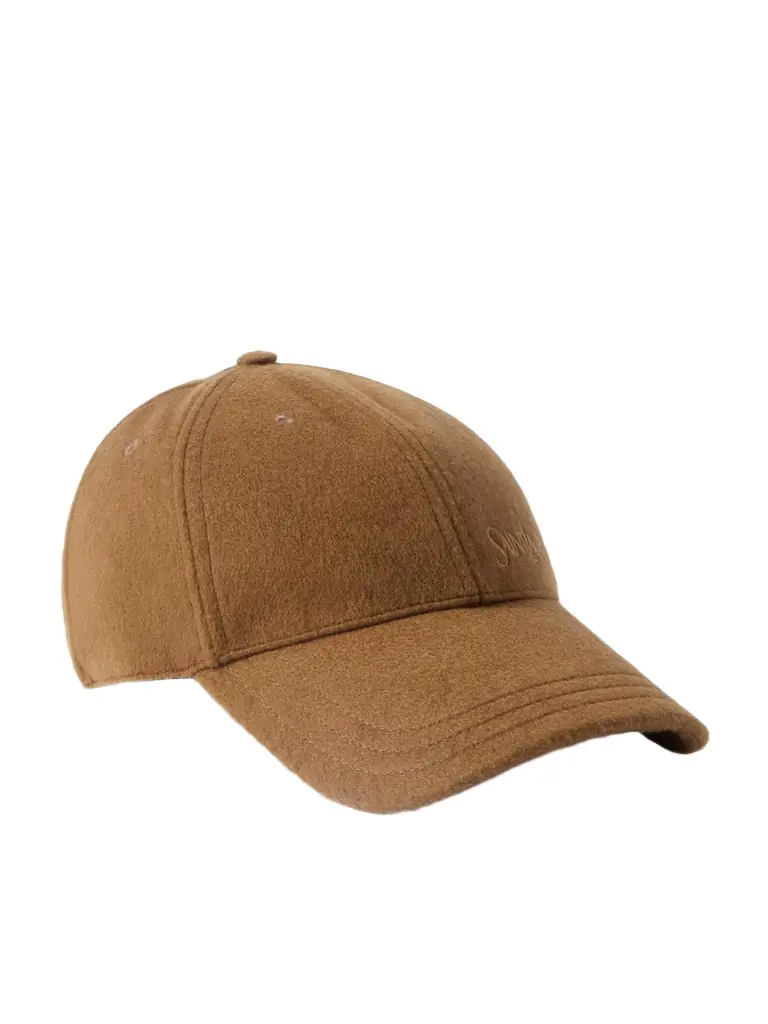 Saint Laurent Embroidered Brushed-cashmere Baseball Cap | Image 1 Saint Laurent Embroidered Brushed-cashmere Baseball Cap | Image 1