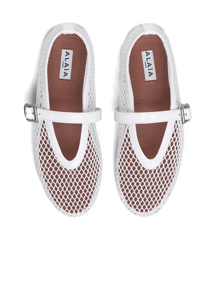 Alaïa Fishnet Ballet Flats | Thumbnail 3 Alaïa Fishnet Ballet Flats | Thumbnail 3