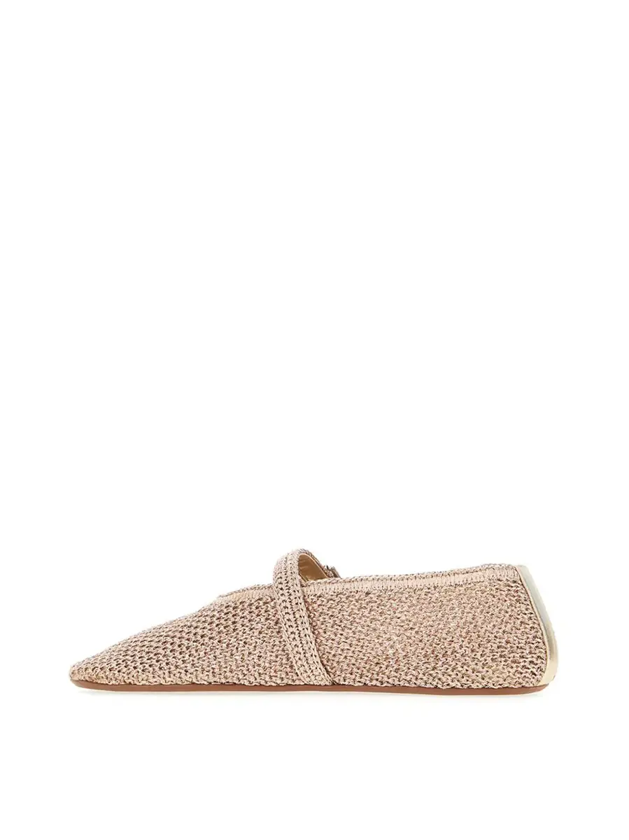 Alaïa Knit Lurex Ballet Flats | Thumbnail 3 Alaïa Knit Lurex Ballet Flats | Thumbnail 3