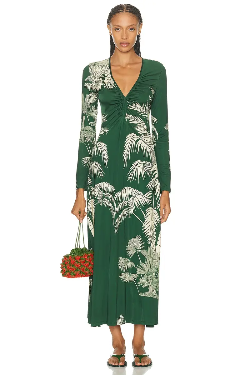 Johanna Ortiz Alma Boradada Midi Dress