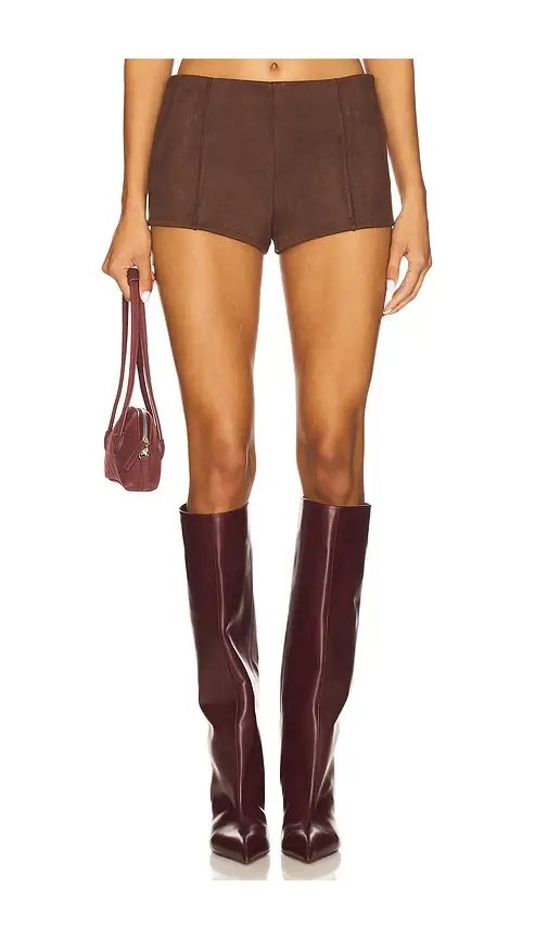 superdown Jessica Faux Suede Short | Image 1 superdown Jessica Faux Suede Short | Image 1