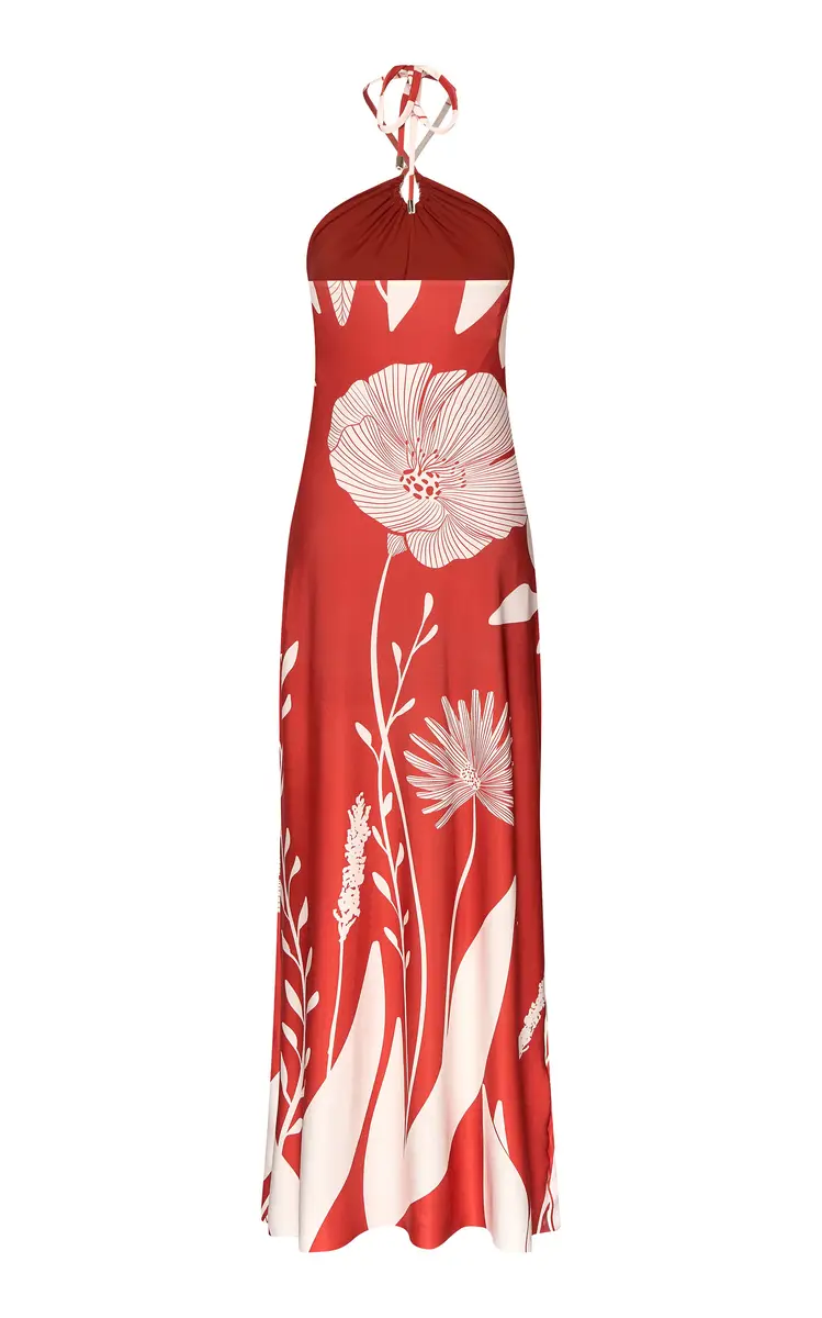 Andres Otalora Entrelazada Floral Jersey Maxi Dress | Thumbnail 3