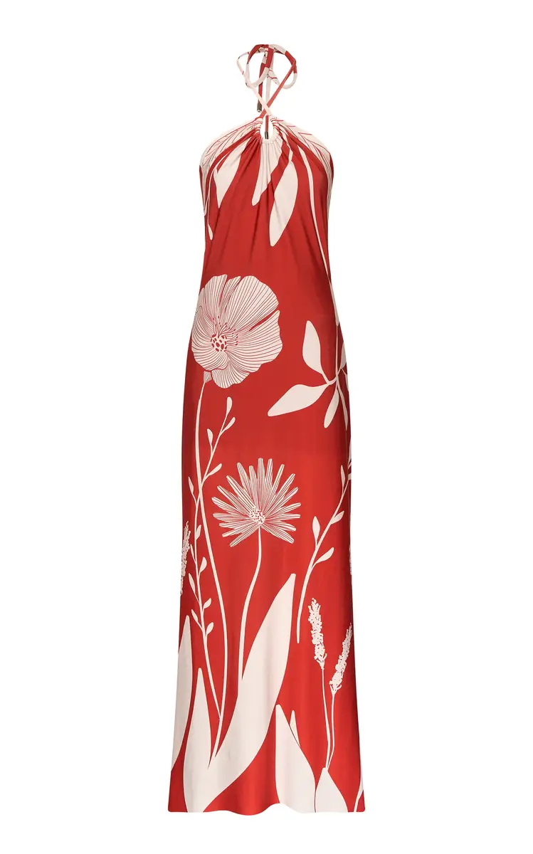 Andres Otalora Entrelazada Floral Jersey Maxi Dress | Thumbnail 6