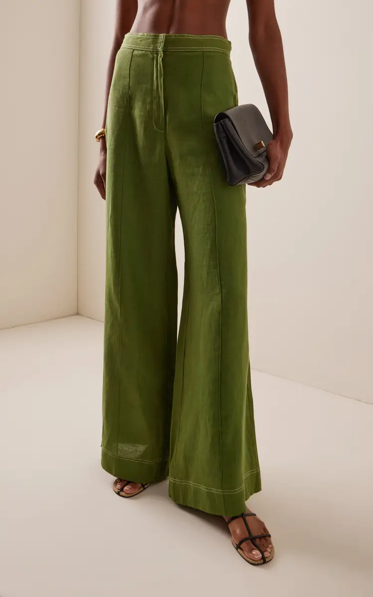 Andres Otalora Vivir Linen Wide-Leg Pants | Thumbnail 3 Andres Otalora Vivir Linen Wide-Leg Pants | Thumbnail 3