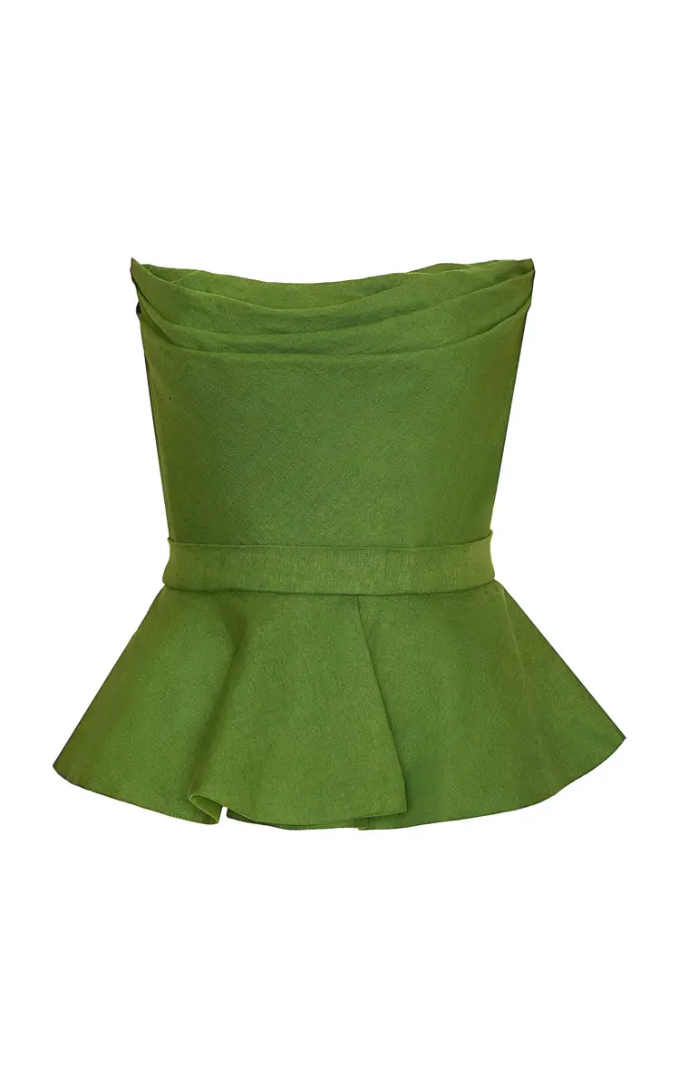 Andres Otalora Oliva Profundo Linen Top | Image 1 Andres Otalora Oliva Profundo Linen Top | Image 1