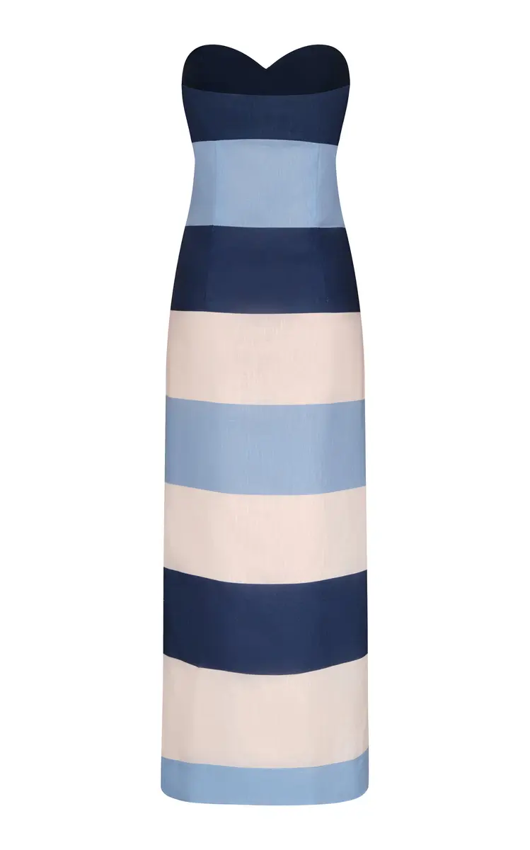 Andres Otalora Sono Veri Striped Linen Maxi Dress | Thumbnail 5