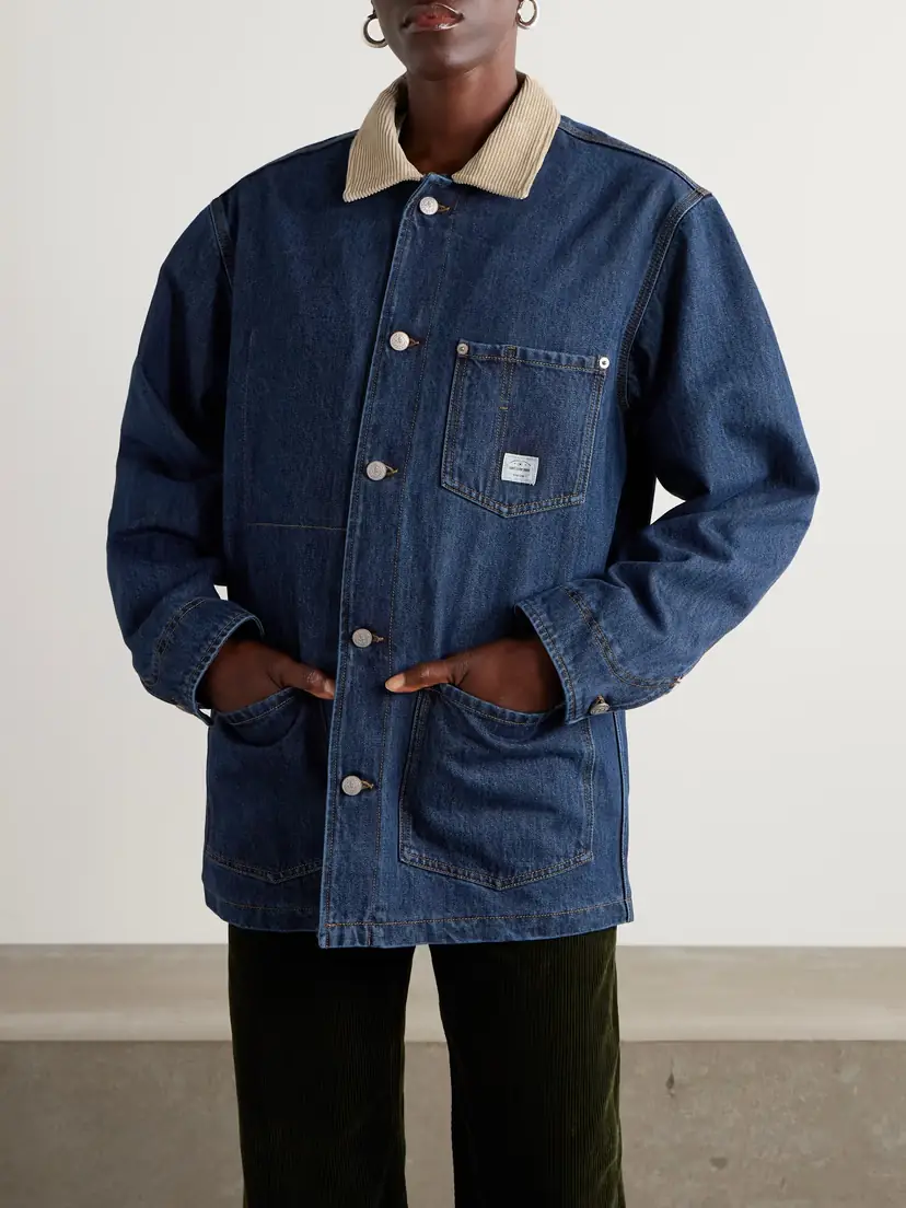 Aimé Leon Dore Corduroy-trimmed Denim Jacket | Thumbnail 3