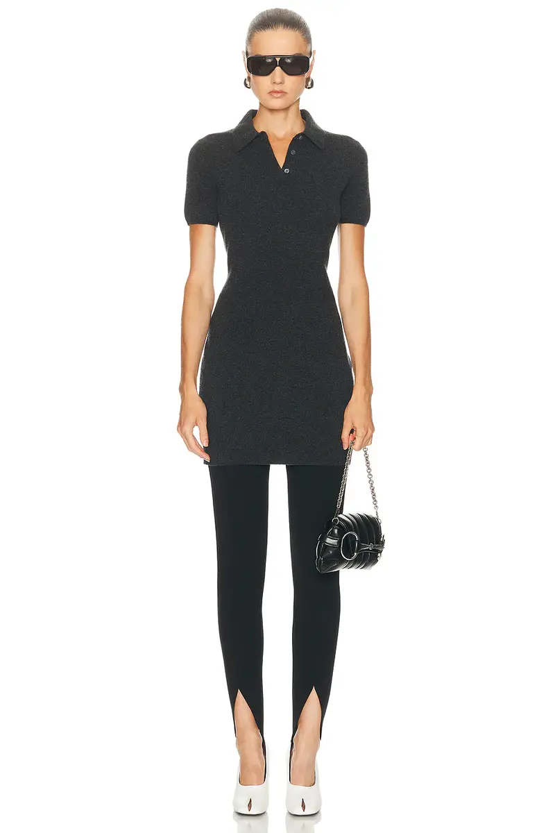 Alexander Wang Short Sleeve Polo Dress | Thumbnail 4