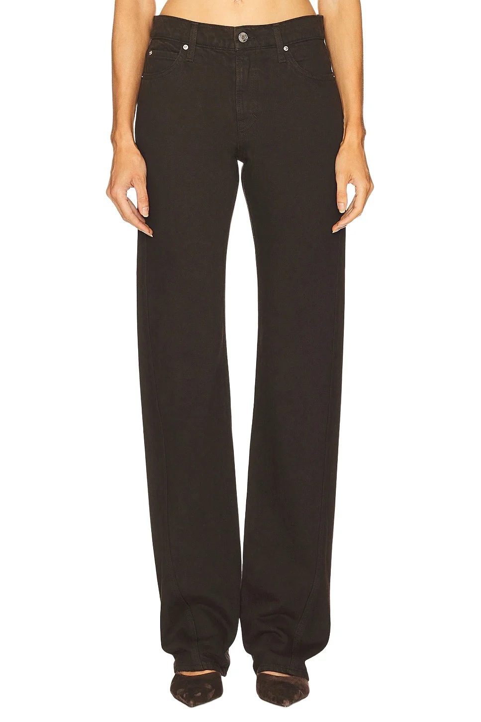 Graham Low Rise Straight Twisted Seam