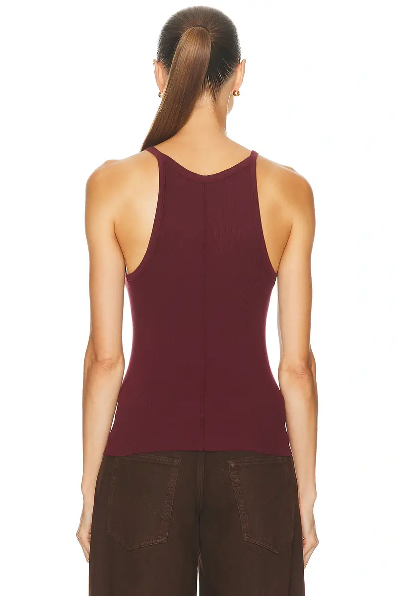 ÉTERNE Cotton Rib Tank Top | Thumbnail 3