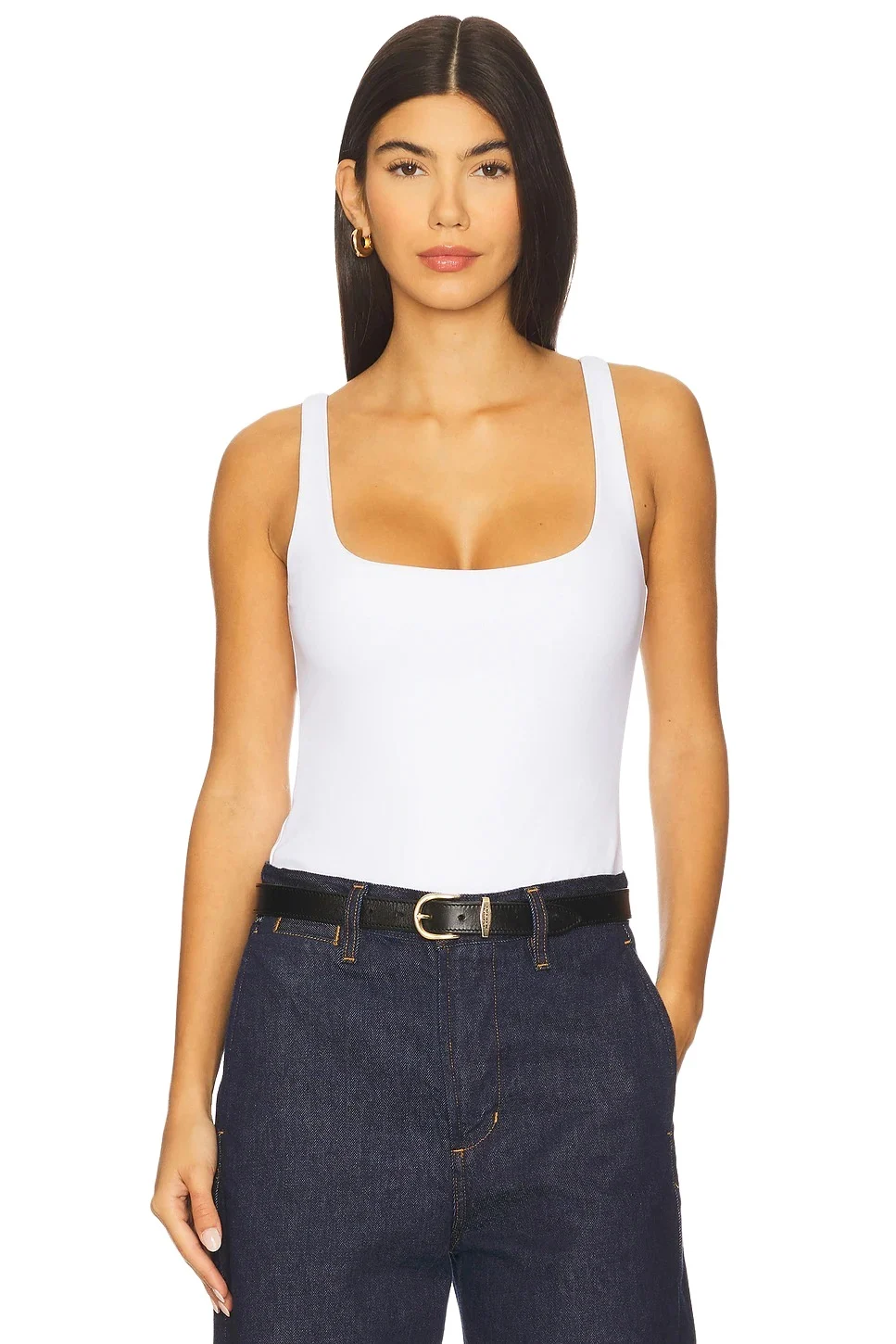 susana monaco Essential Low Back Tank Thong Back Bodysuit