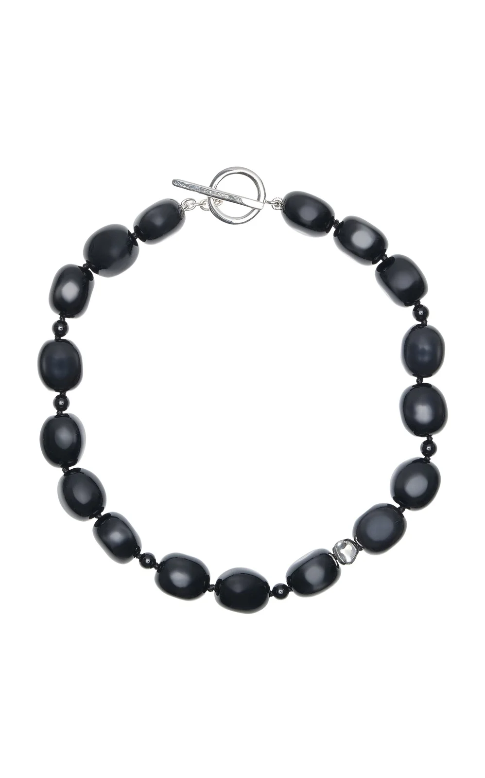 Dara Sterling Silver Onyx Necklace