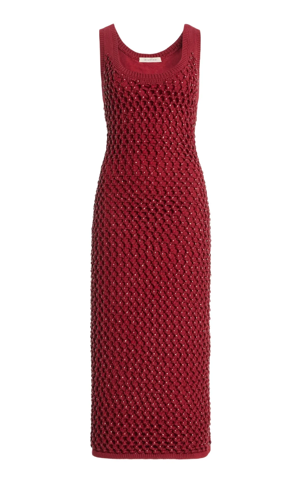 Diotima Exclusive Emin Crystal-Embellished Knit Midi Dress