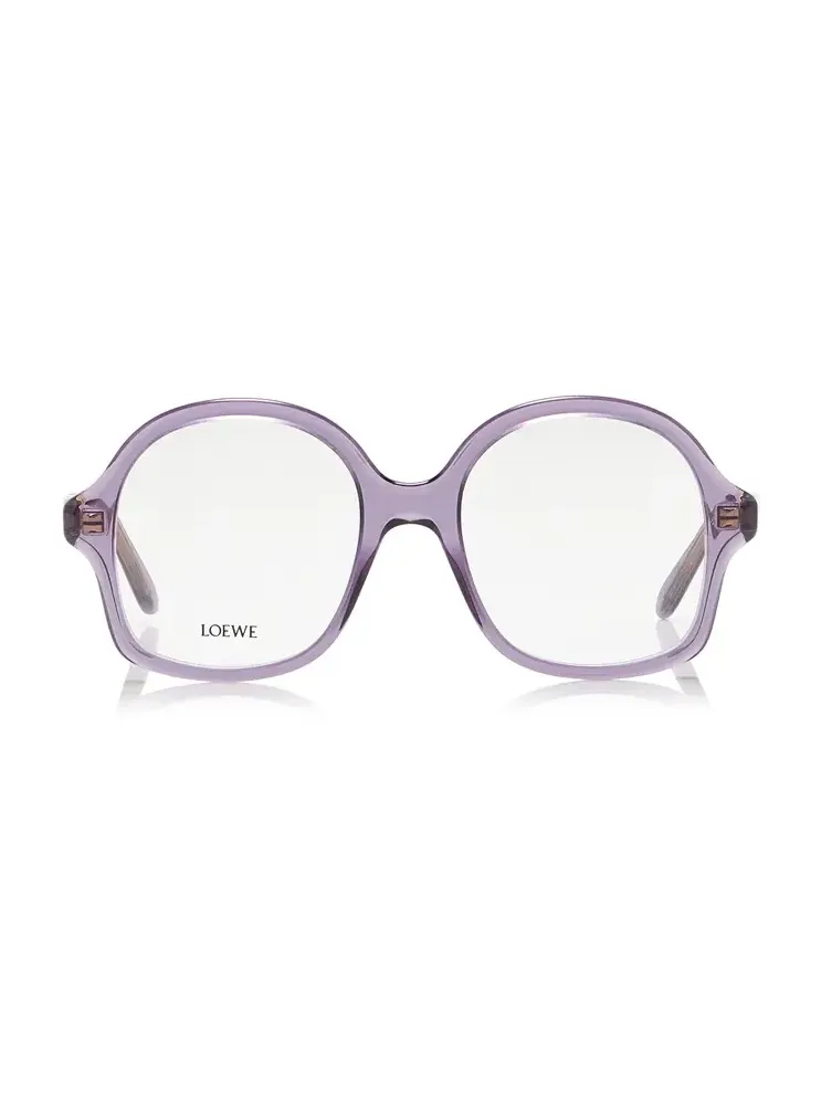 Oversized Round-Frame Acetate Glasses