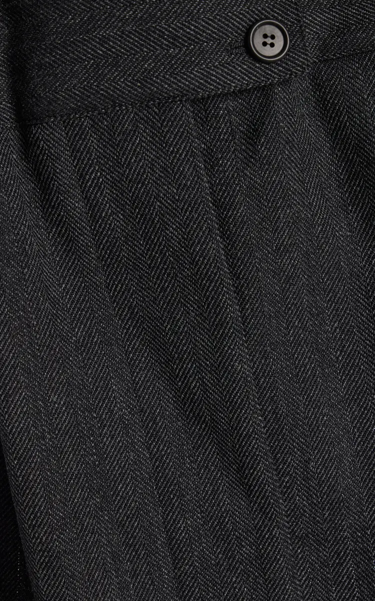 Prada Herringbone Cotton Mini Skirt | Thumbnail 5 Prada Herringbone Cotton Mini Skirt | Thumbnail 5