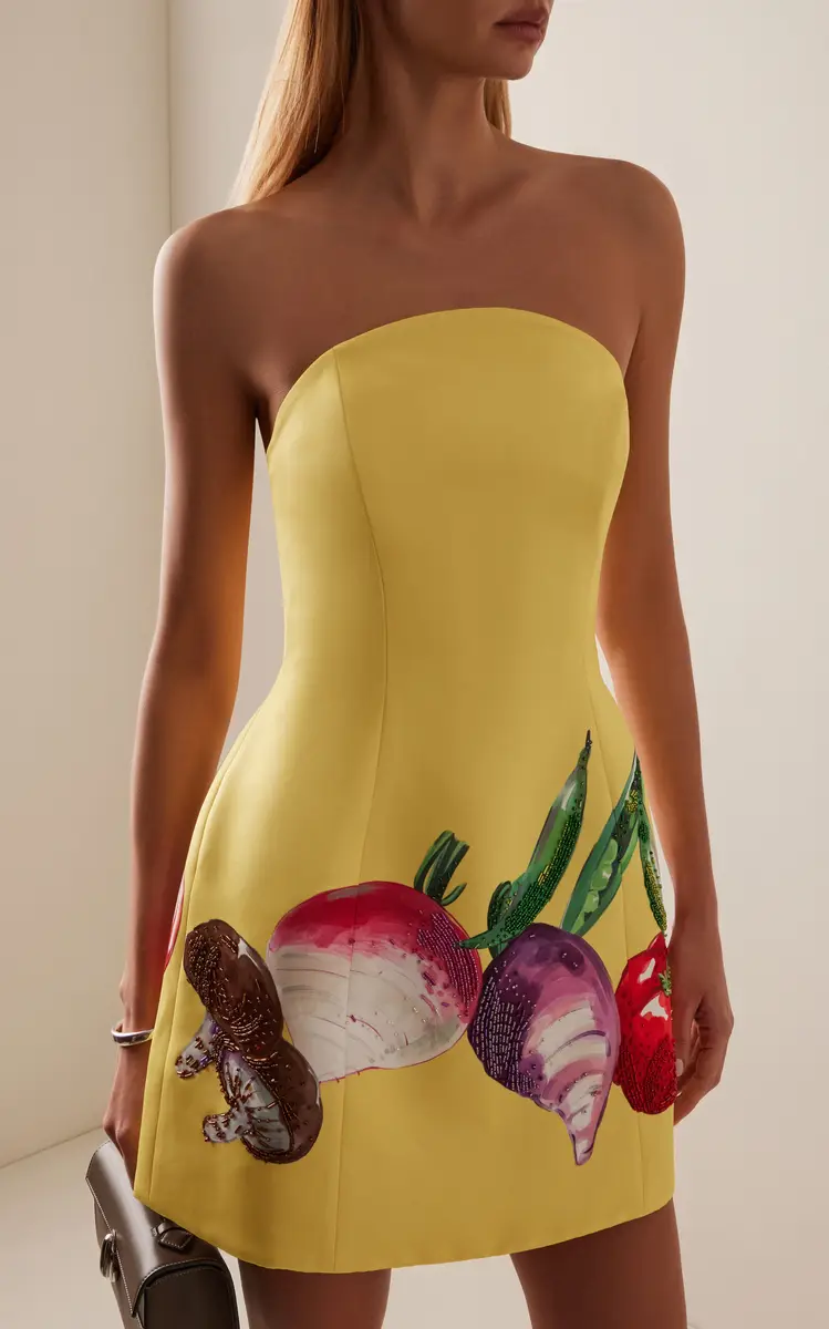 LEO LIN Zaria Strapless Crepe Bustier Mini Dress | Thumbnail 3 LEO LIN Zaria Strapless Crepe Bustier Mini Dress | Thumbnail 3