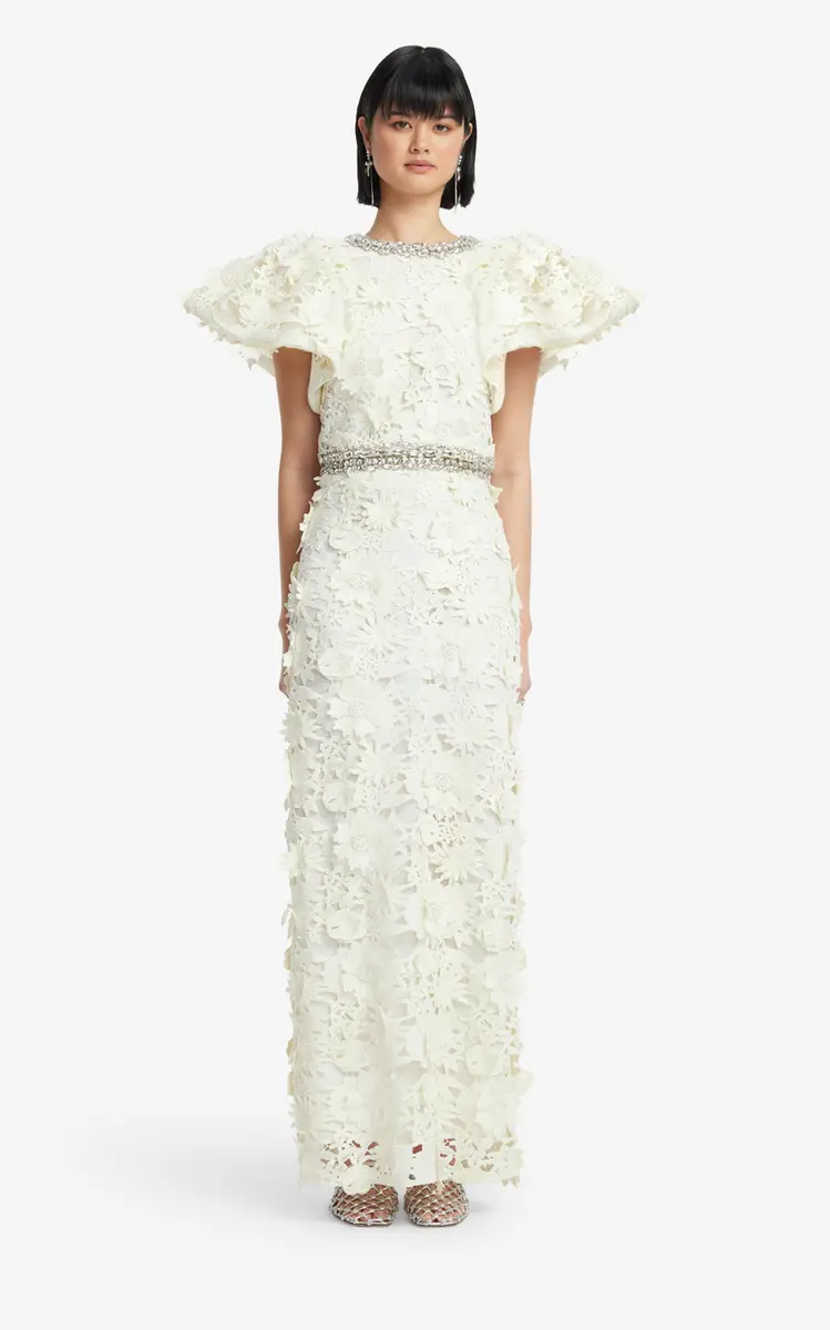 Leo Lin Lucia Embellished Lace Top | Thumbnail 3