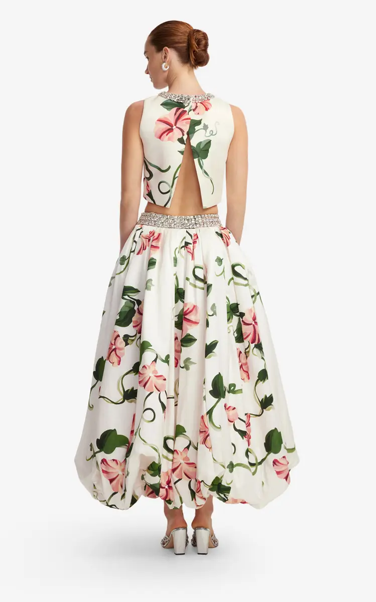 Leo Lin Iris Embellished Printed Top | Thumbnail 5
