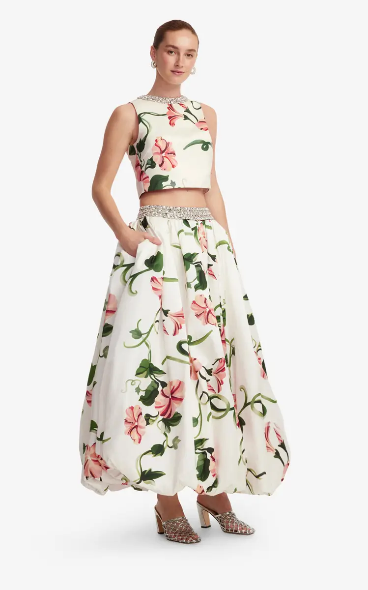 Leo Lin Iris Embellished Printed Top | Thumbnail 10