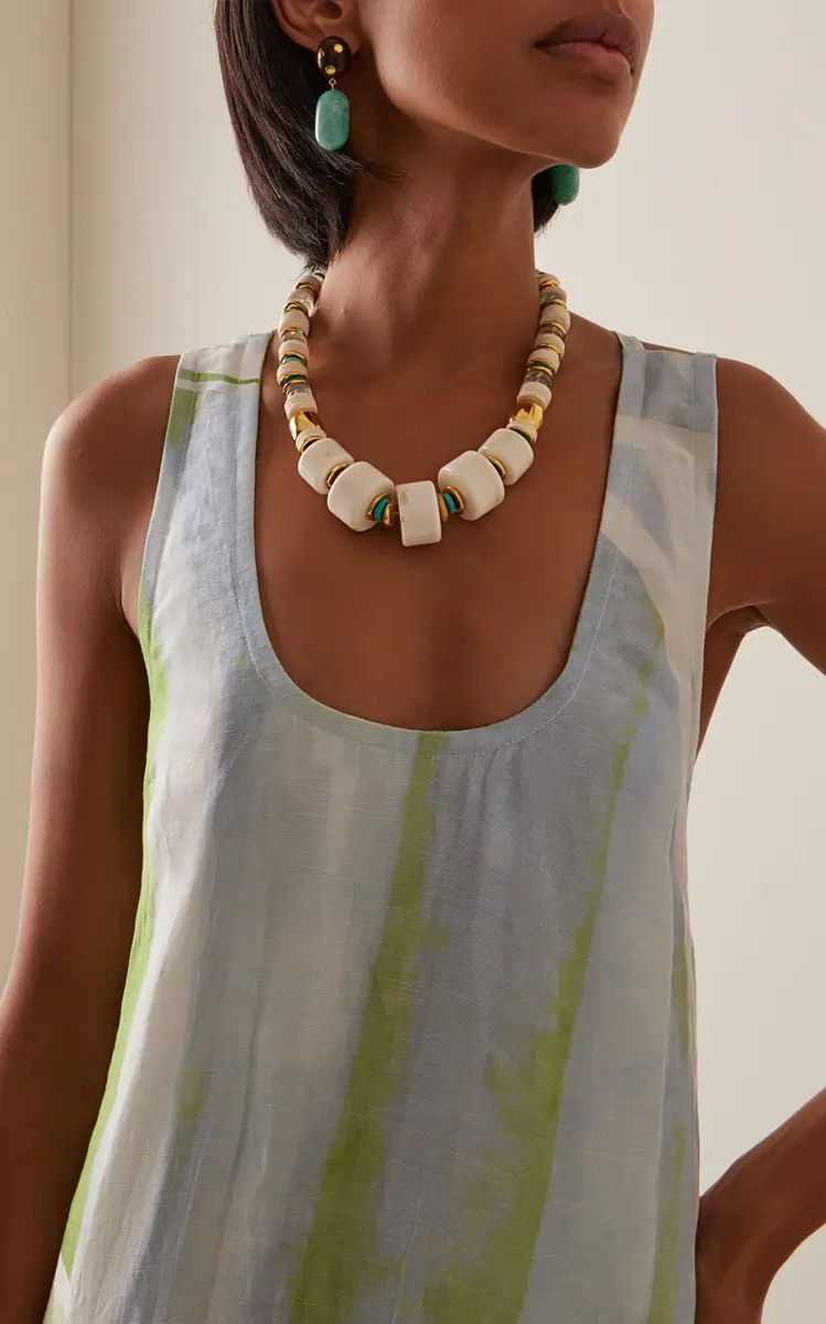 Lizzie Fortunato Granada Necklace In Blanco | Thumbnail 2 Lizzie Fortunato Granada Necklace In Blanco | Thumbnail 2