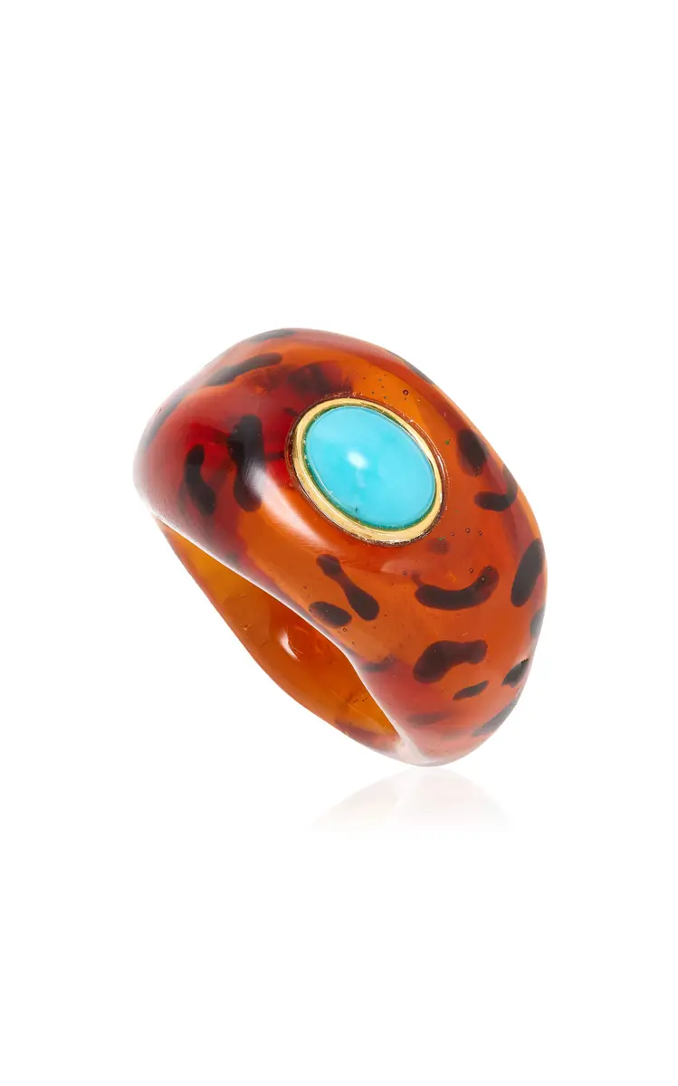 Lizzie Fortunato Monument Ring In Leopard | Thumbnail 3 Lizzie Fortunato Monument Ring In Leopard | Thumbnail 3
