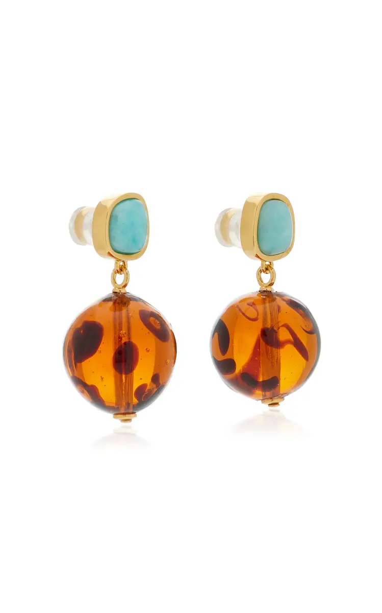 Lizzie Fortunato Pia Earrings In Leopard | Thumbnail 4