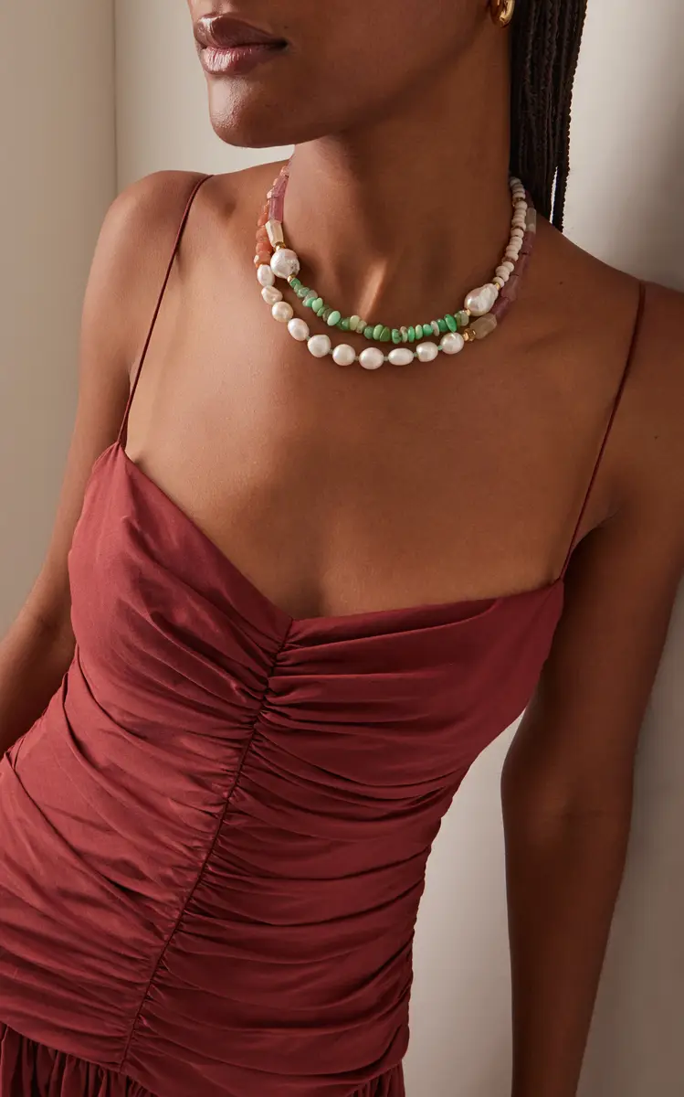 Lizzie Fortunato Cabana Necklace In Cactus Rose | Thumbnail 2 Lizzie Fortunato Cabana Necklace In Cactus Rose | Thumbnail 2