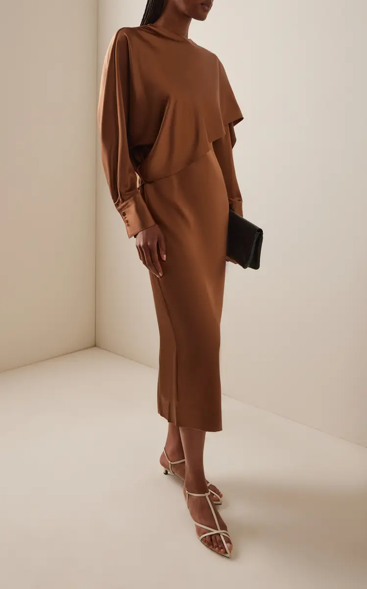 Heirlome Exclusive Carmen Silk Maxi Cape Dress | Thumbnail 2
