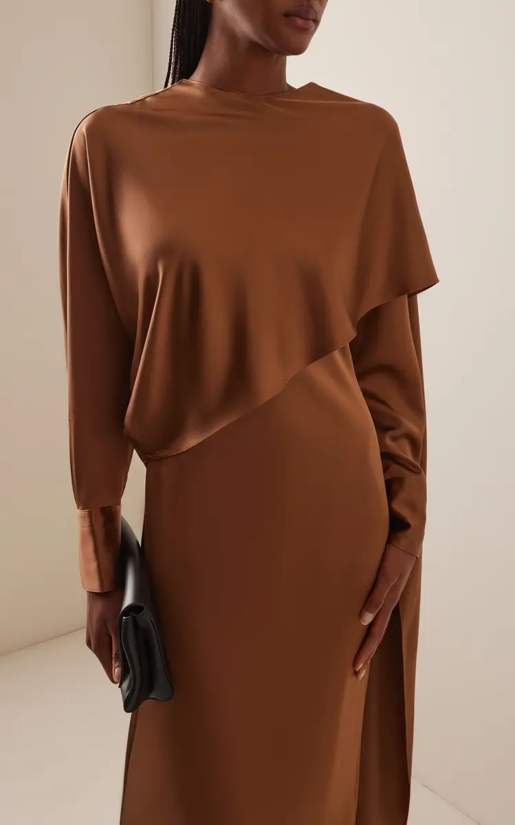 Heirlome Exclusive Carmen Silk Maxi Cape Dress | Thumbnail 3